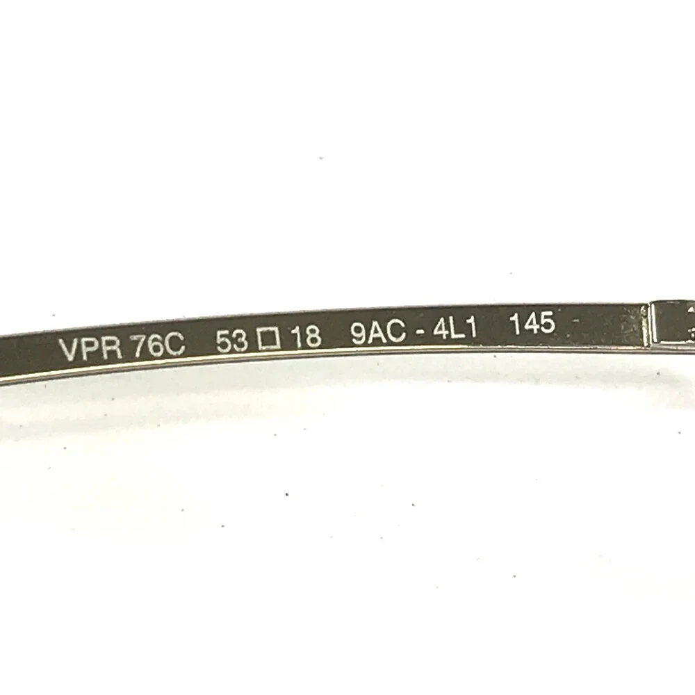 Prada Eyeglasses Frames VPR76C 9AC-4L1 Silver Collapsible Folding 53-18-145